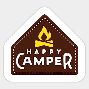 Camping: Happy Camper Sticker